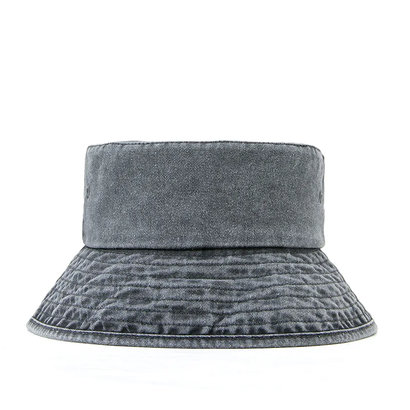 2024 Classic vintage spring Fall cowgirl couple Plain men women sports jeans bucket hat in bulk FJL63nzm