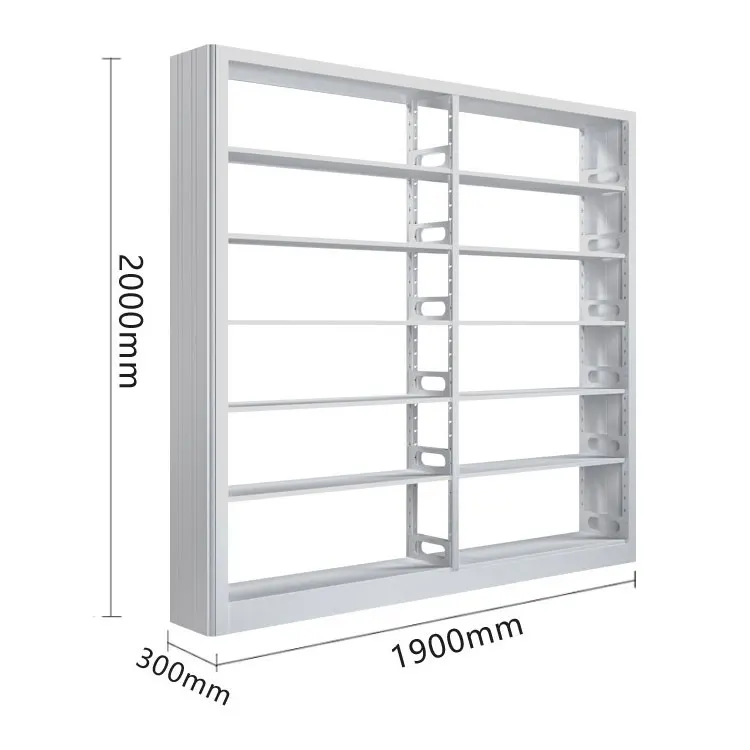 Cheap and high quality Single side steel drawing Steel library bookshelf
