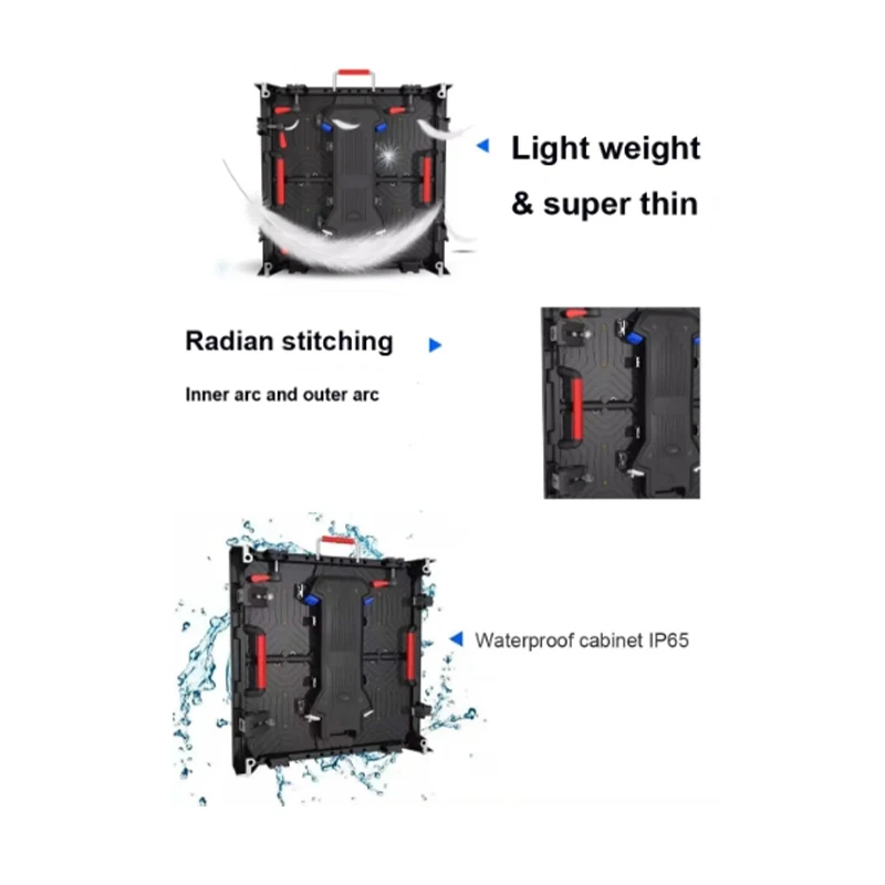 full color advertising rental screen splicing billboard Easy quick installing video wall panel screen for advertising