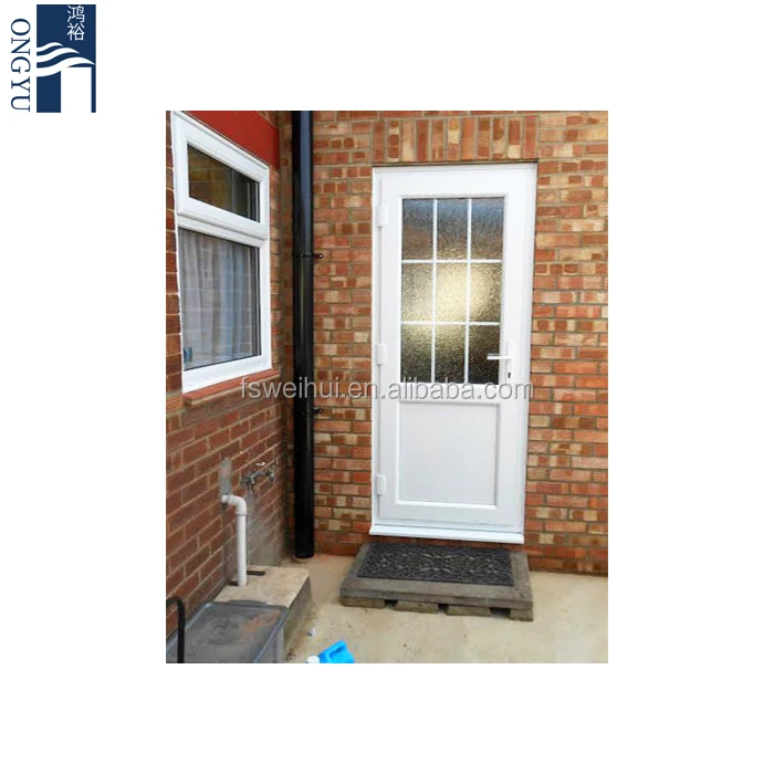 12mm Thick Toughened Glass Frosted Fire Resistant Material Retractable Mosquito Net Etching Design Office Half Gold Door