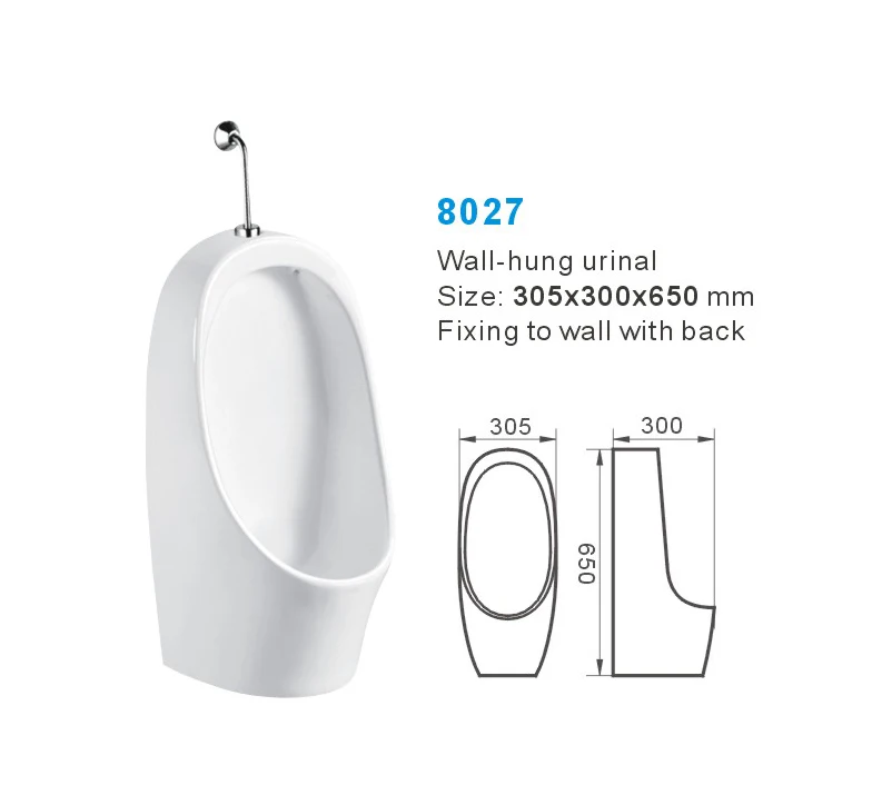 Chaozhou Manufacturers Ceramic Steel Pee Wall Mounted Urinal Male WC Toilets Porcelain Stand hung Urinals For Men