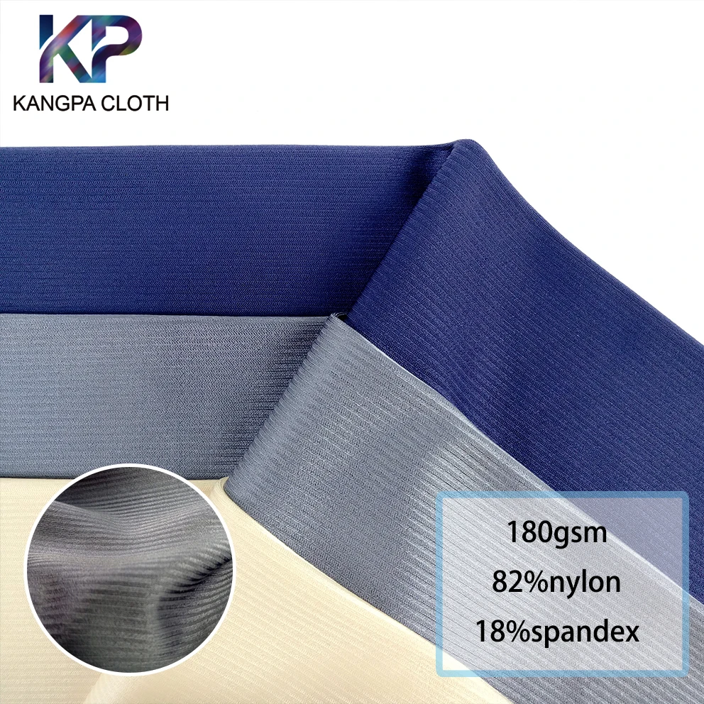 Factory textiles 4 way lycra 82% Nylon 18% Spandex Smooth Soft fabric for Dresses