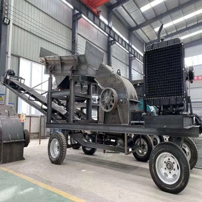 Hot Sale Low Price Gravel Gold Ore Quarry Sand Making Machine Mobile Hammer Crusher