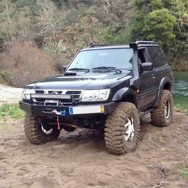 SNY61B 4x4 Car Accessories Factory Supply High Quality Durable Matte Black Snorkel for GU Patrol Wagon Y61