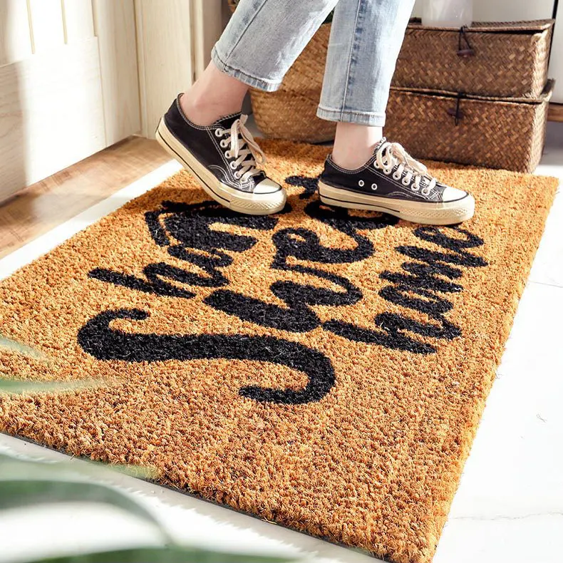 Click Personalised Custom Printed Logo Funny Special Door Mat Coir Doormat
