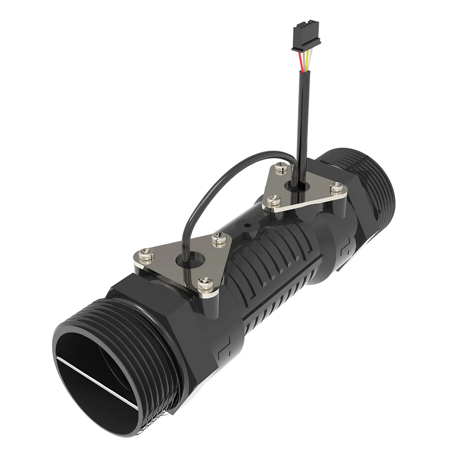 Piezoelectric flow transceiver water flow measurement ultrasonic piezo flow sensor