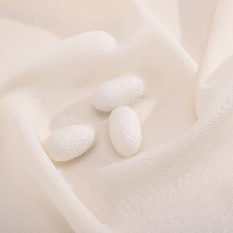 19 момме белый 100% шелк для мытья песка ахимса мира шелковая ткань натуральный