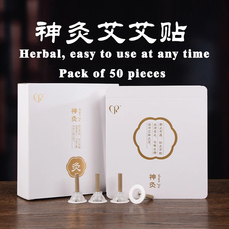 Healifty 64 Piezas mini rollo de moxa Palos de Moxa Barra para Moxibustion con Soporte