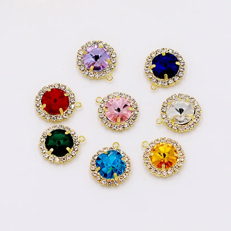 Лидер продаж высококачественные стеклянные стразы Четыре Зубца набор «DIY» кристаллы спутниковые сшитые на плоском основании аксессуары «Diy»