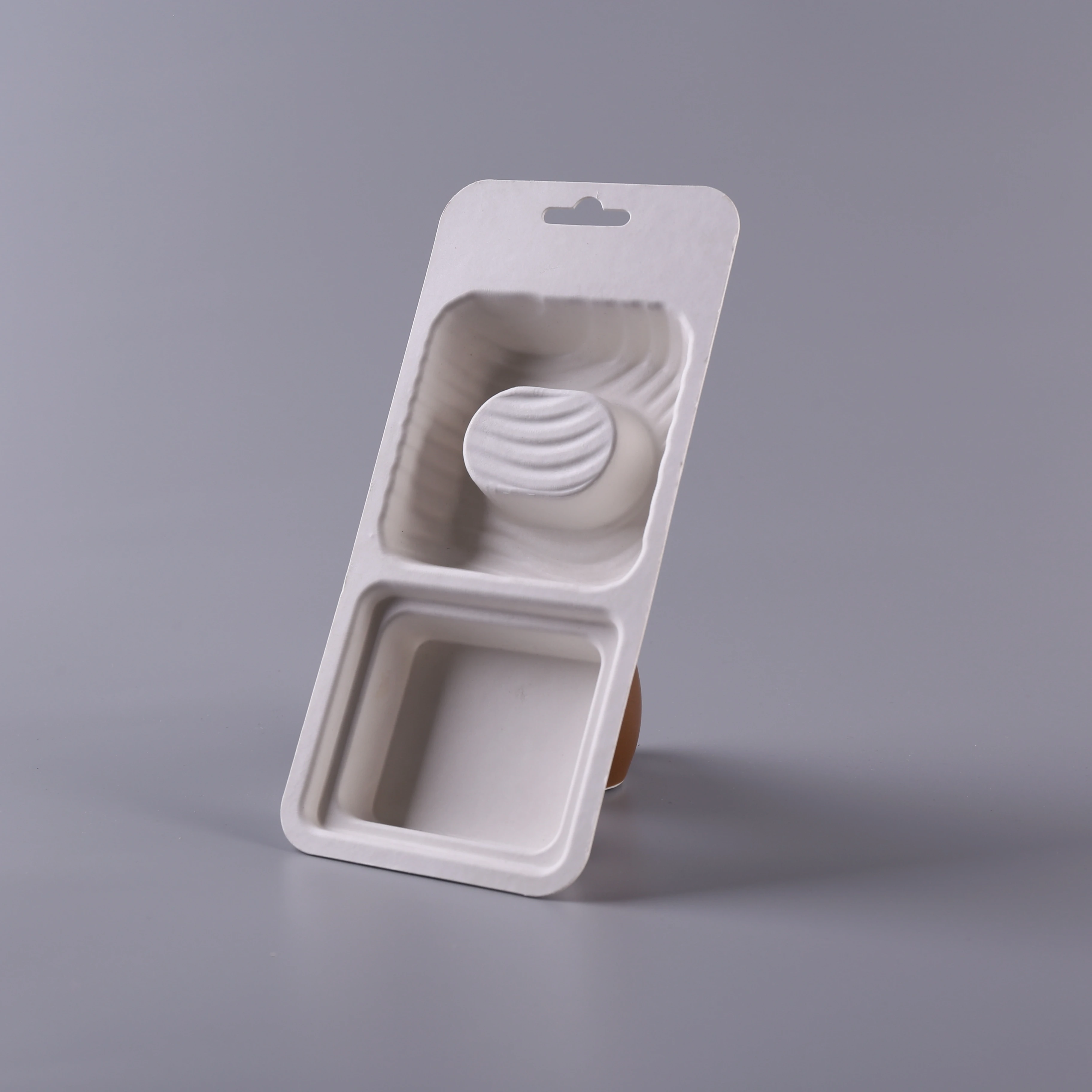 Box Packaging Paper Recyclable Tray  Biodegradable Insert Wholesale Sugarcane Friendly Watch Trays Molded Pulp