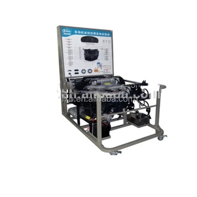New technology teaching equipment engine driven car air conditioning equipment model