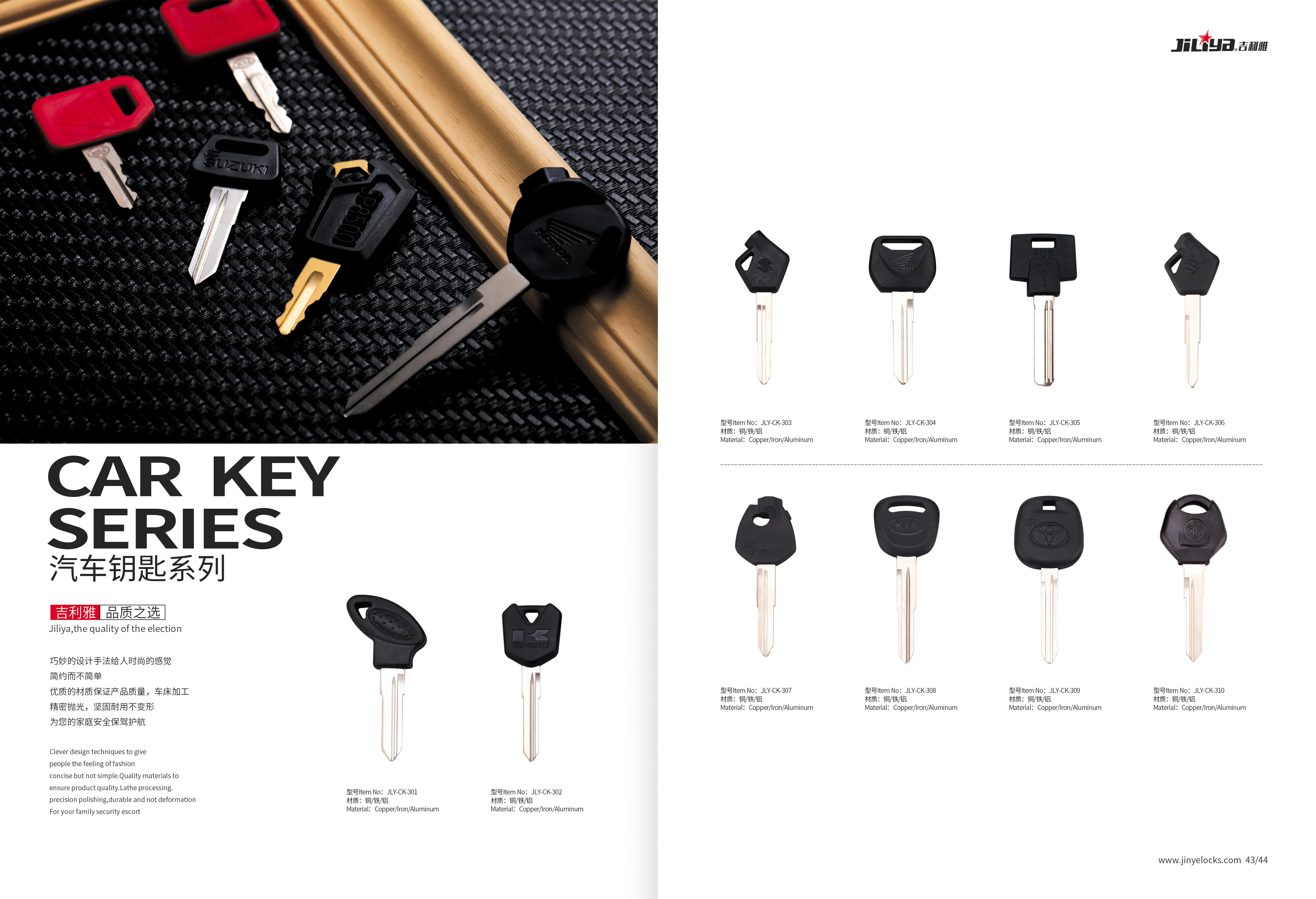 Toyata remote key Promotional durable blank key