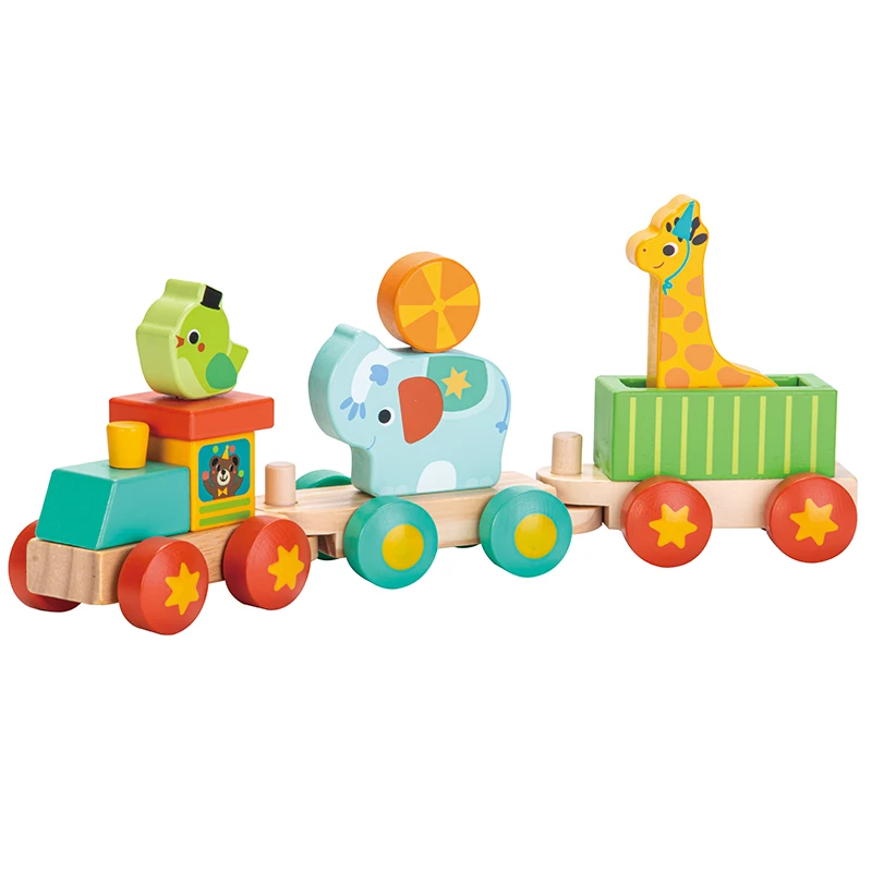 2024 New Wooden Preschool animal Train Game Toy Car Learning Other Educational Kids Baby Classic Toys
