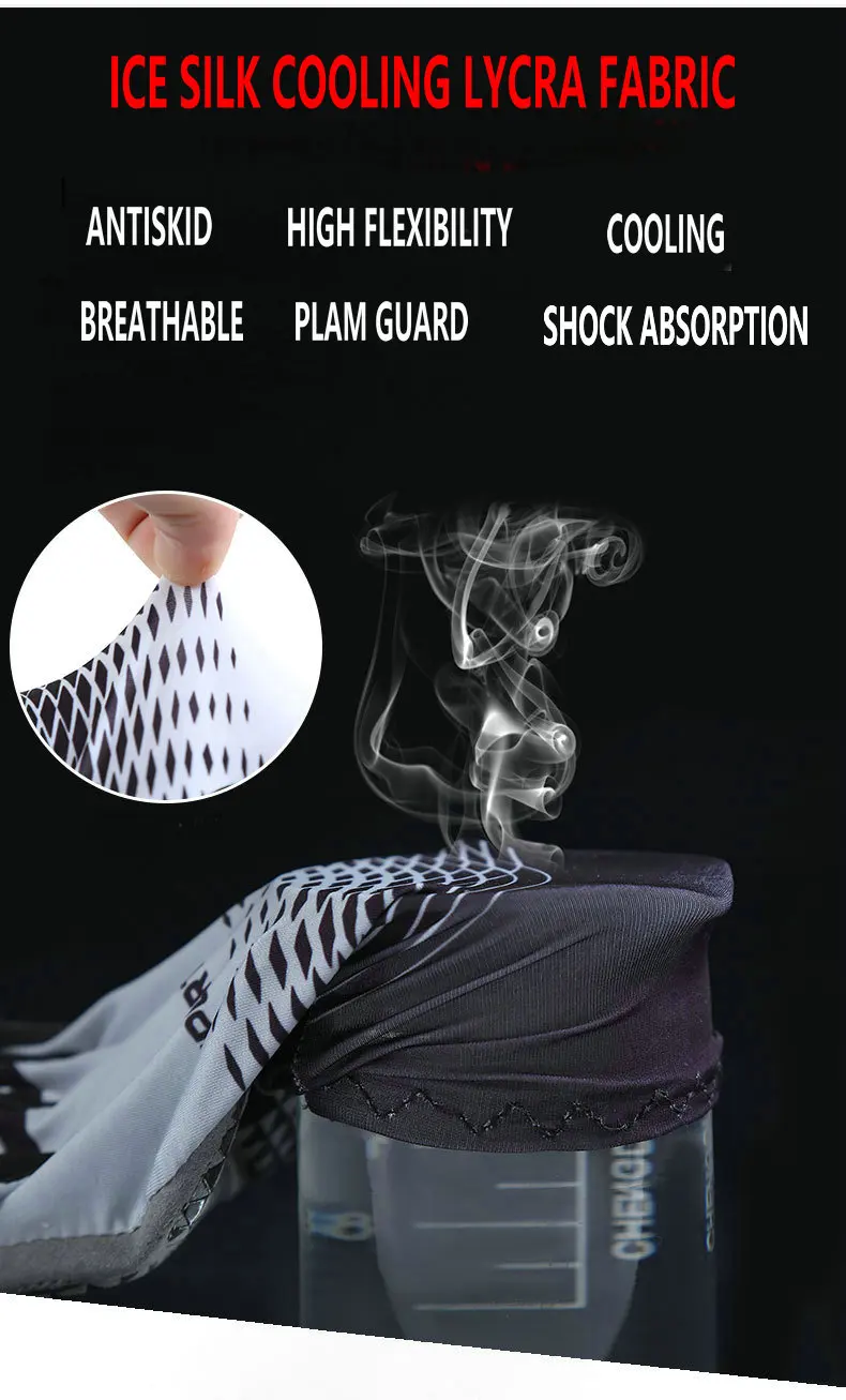 Factory wholesale summer half finger cycling gloves breathable cooling sun protection bike gloves custom antislip cycling gloves