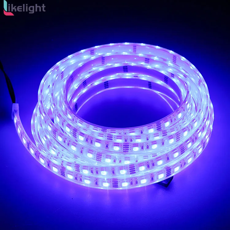 Likelight manufacturer  DC12V 24V smd5050 Popular RGB 60led/m 5M/roll  LED Strip Lights  Smart flexible LED strip light