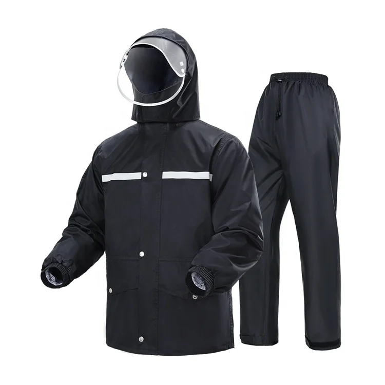 
Tianwang High Quality PVC coating Polyester Waterproof Men Raincoat Manufacturer Price Rain Coat Cheap Rain Jacket 