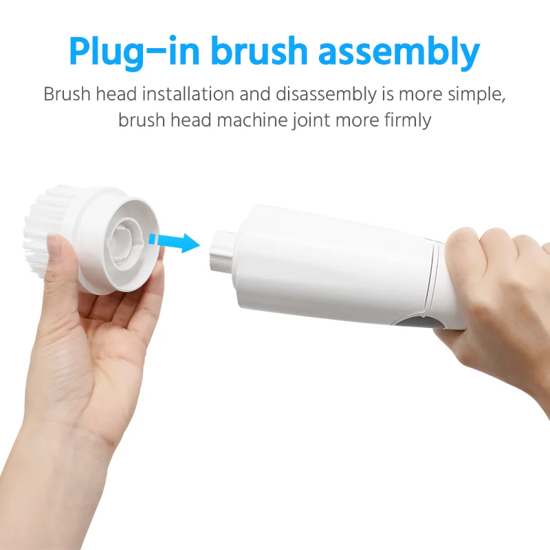 2023 new electric spin scrubber extendable handle adjustable angle  sweeper bathroom toilet kitchen  cordless power scrubber set