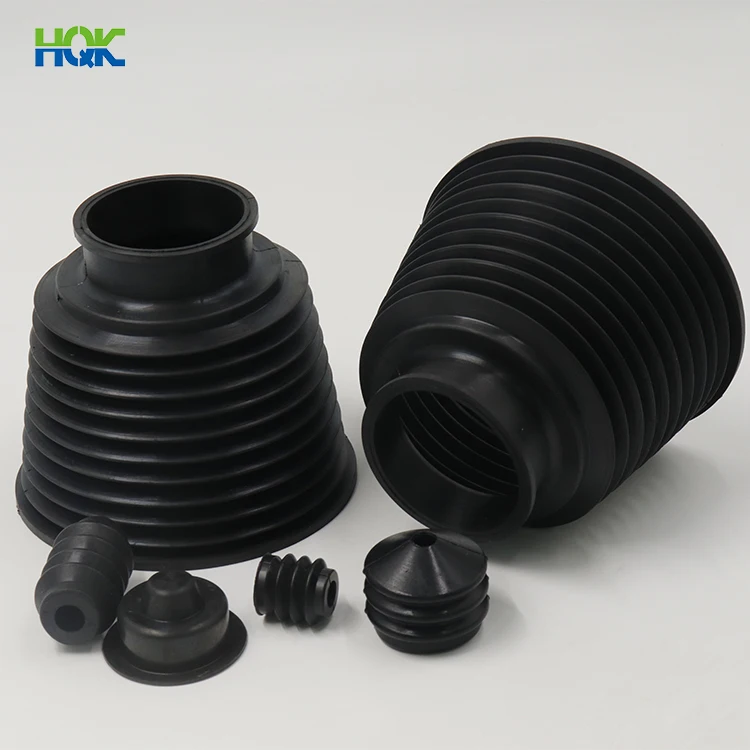 High quality factory supply auto parts vehicle accessories dust proof silicone NBR rubber sleeve bellow custom rubber bellows