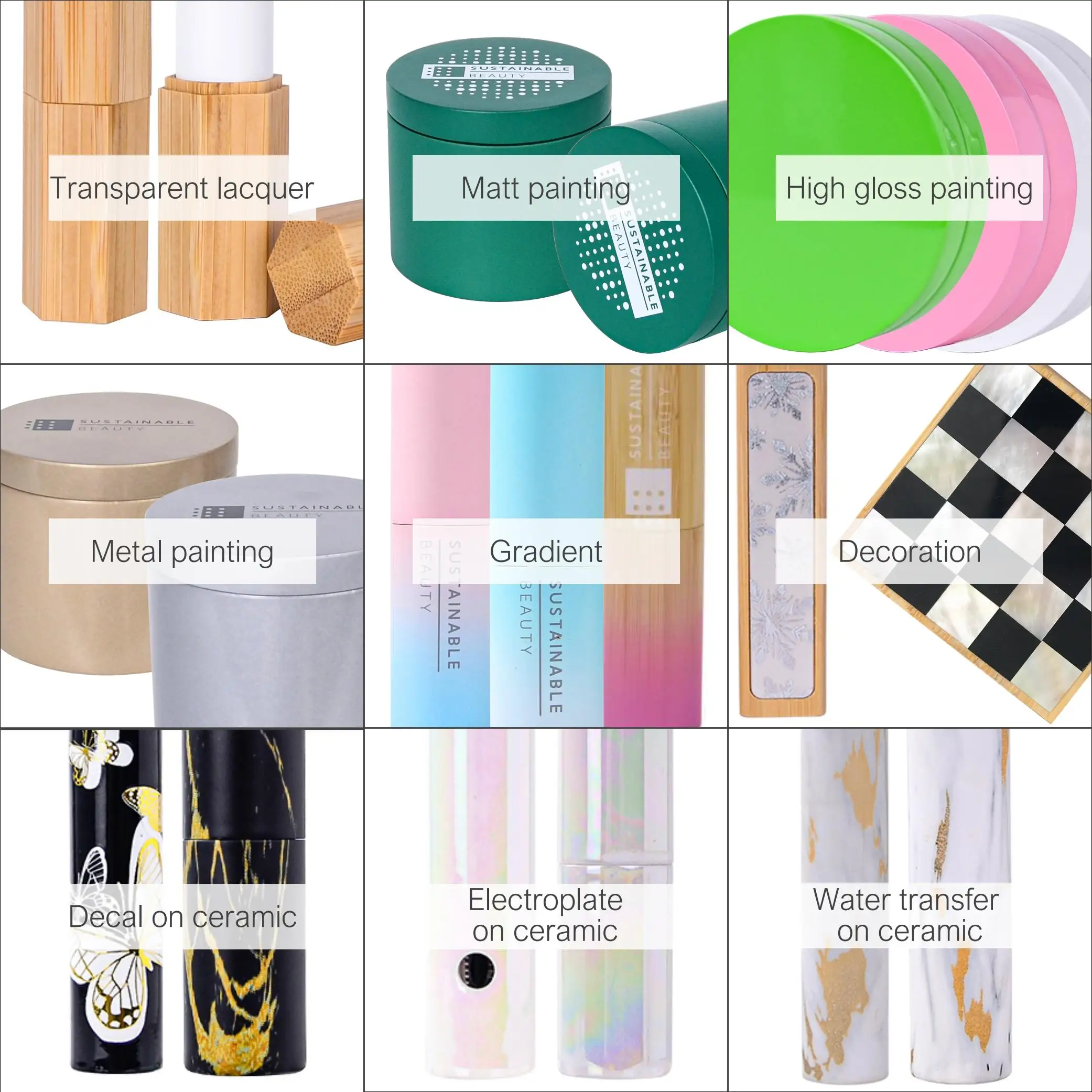 Refillable Eeo Friendly White Painting 3D Colorful Printing Liquid Eyeliner Pencil Empty Eyeliner Tube Pen Packaging Box