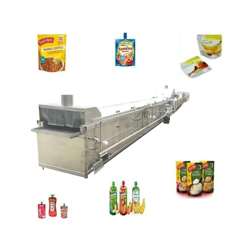 
Glass Bottles Pet Bottles Continuous Spray Tunnel Pasteurizer 