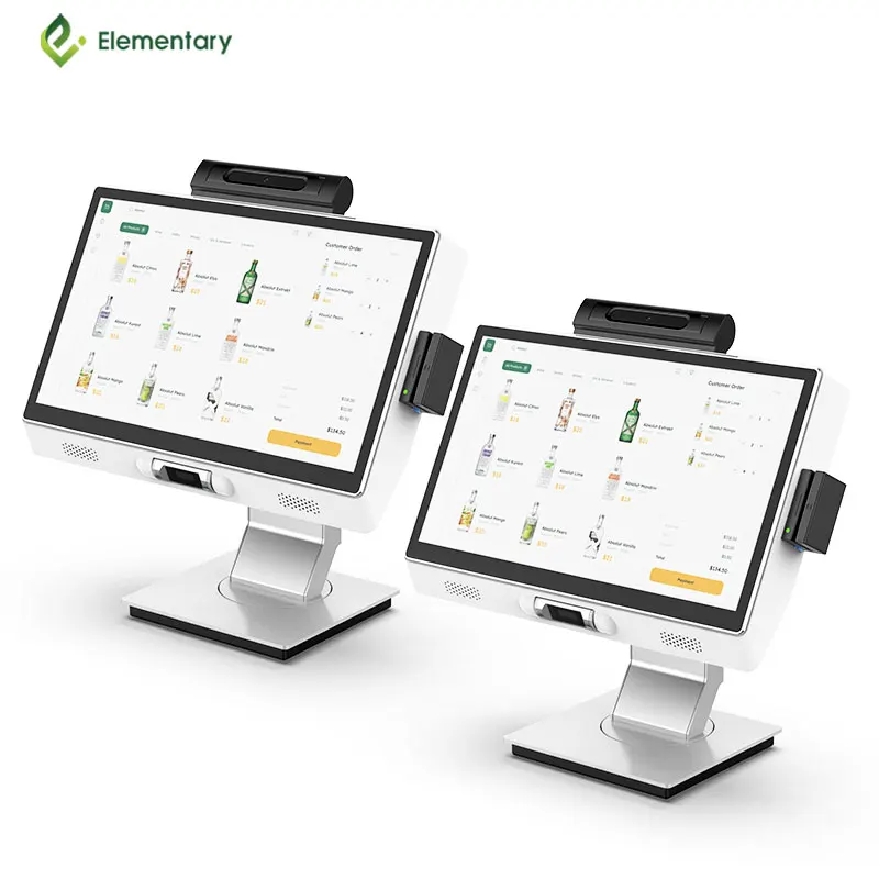 Изысканный 5G-WIFI Windows/Android Tablet POS с автоматическим распознаванием лица для розничной индустрии кофейных напитков