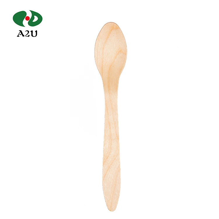 Biodegradable Bulk Birch And Bamboo Wood Spoons Forks Knives Disposable Wooden Cutlery Sets