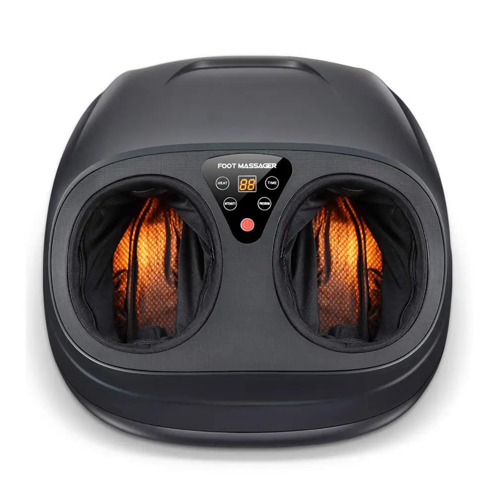 HEALTHPAL OEM ODM Electronic Infrared Heat Blood Circulation Roller Kneading Shiatsu Electric Foot Massager Machine With Airbag