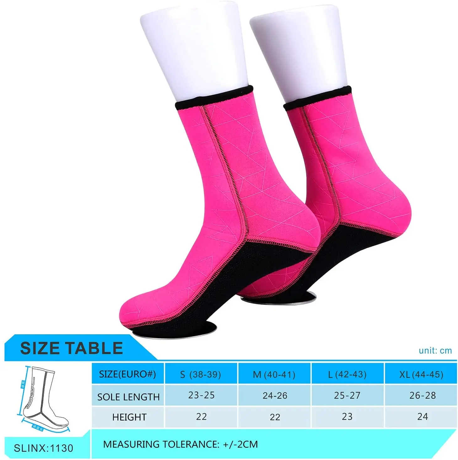 Custom Women Men Anti Slip Flexible  3MM 5MM Neoprene Water Fin Sock Diving Socks