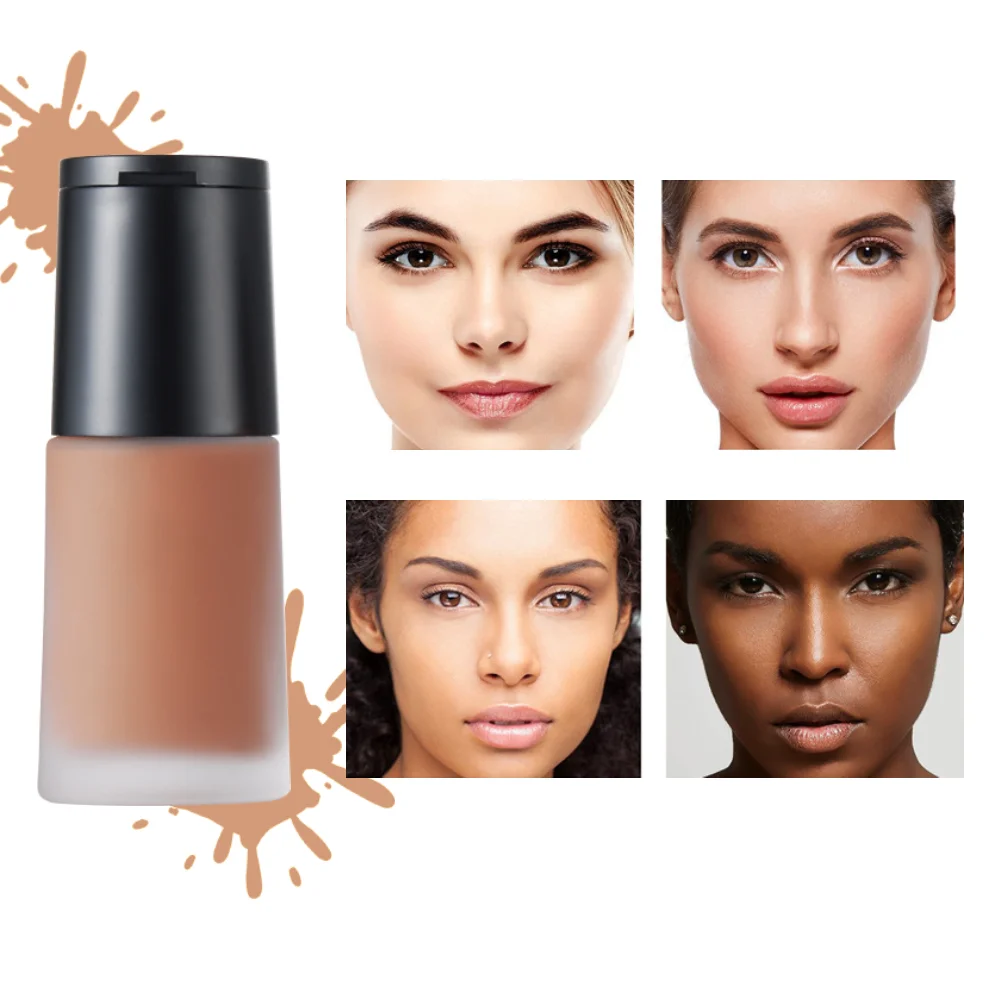 makeup for face dark skin waterproof full coverage foundation colors vegan cream concealer liquid foundation private label