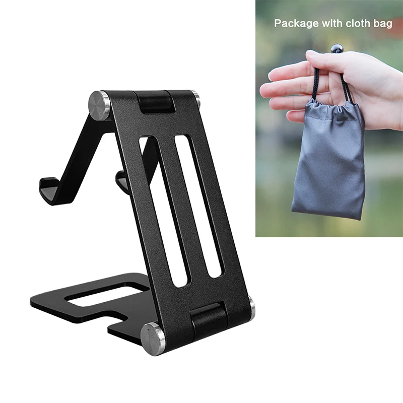 aluminum alloy foldable smart phone stand multi angle adjustable metal pc desktop bracket for all phones