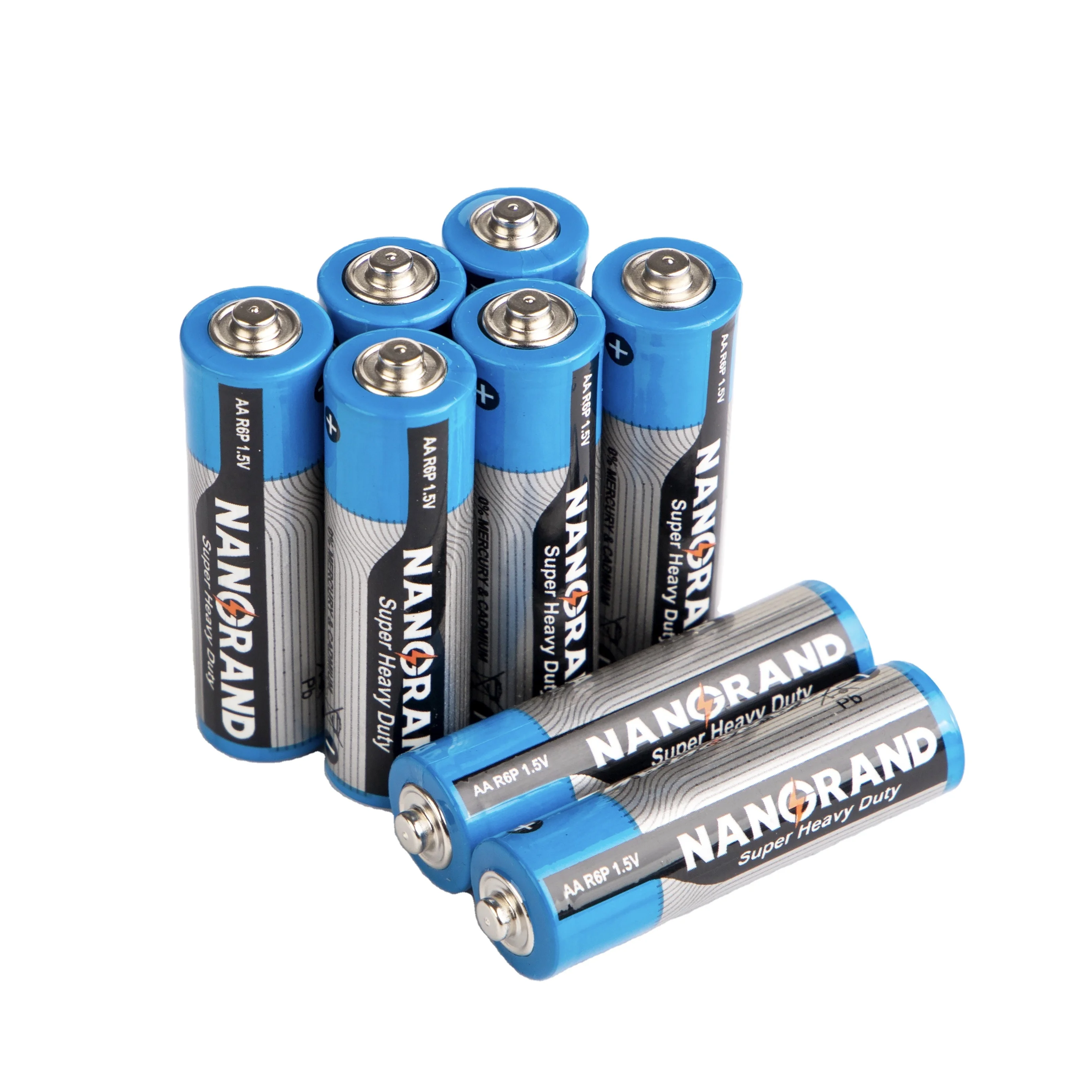super heavy duty r6p um3 1.5v aa batteries zinc carbon