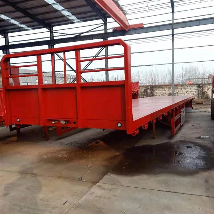 40ft Side Wall Semi Trailer Flat Bed Mini Enclosed Drop Side Wall Trailer Dump Truck