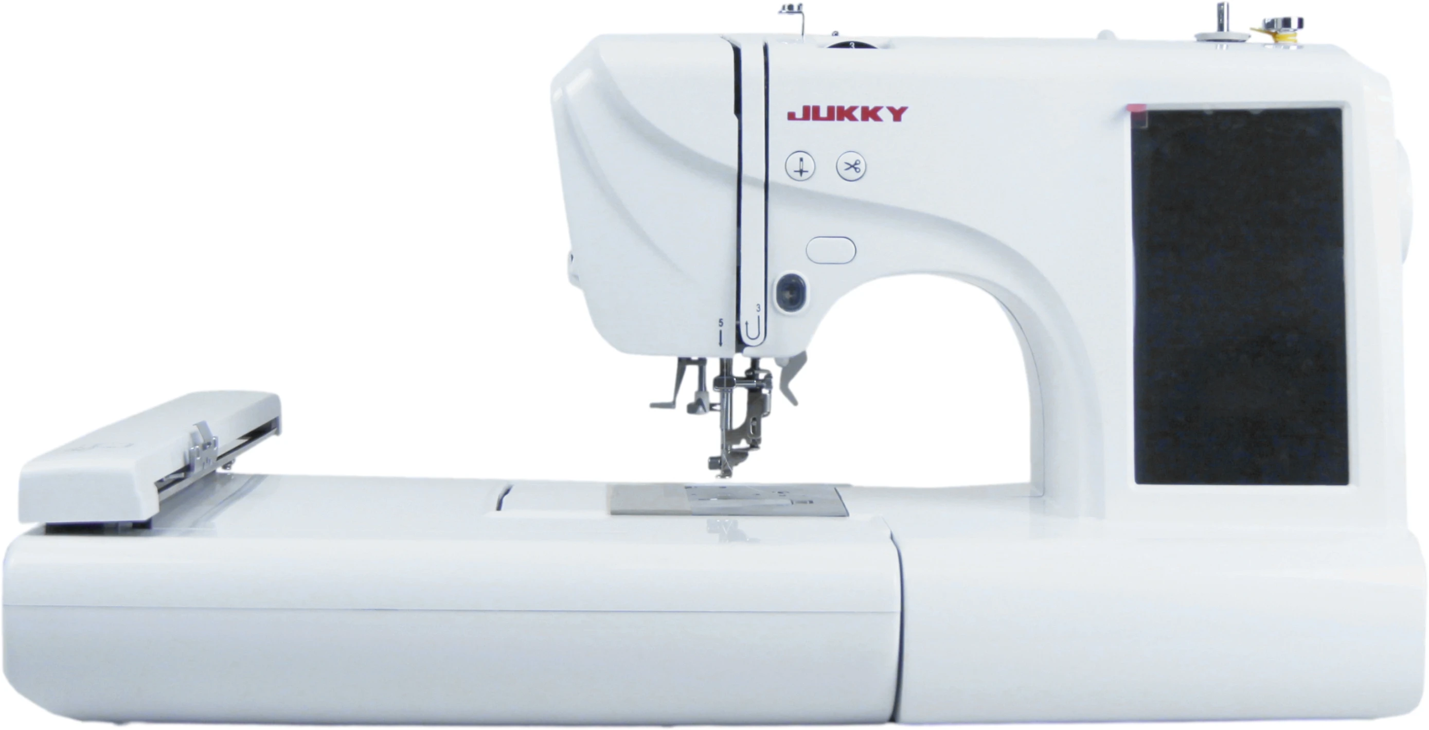 JUKKY ES5 Home computer embroidery sewing integrated machine Multi-function computerized sewing machine withbig LCD screen