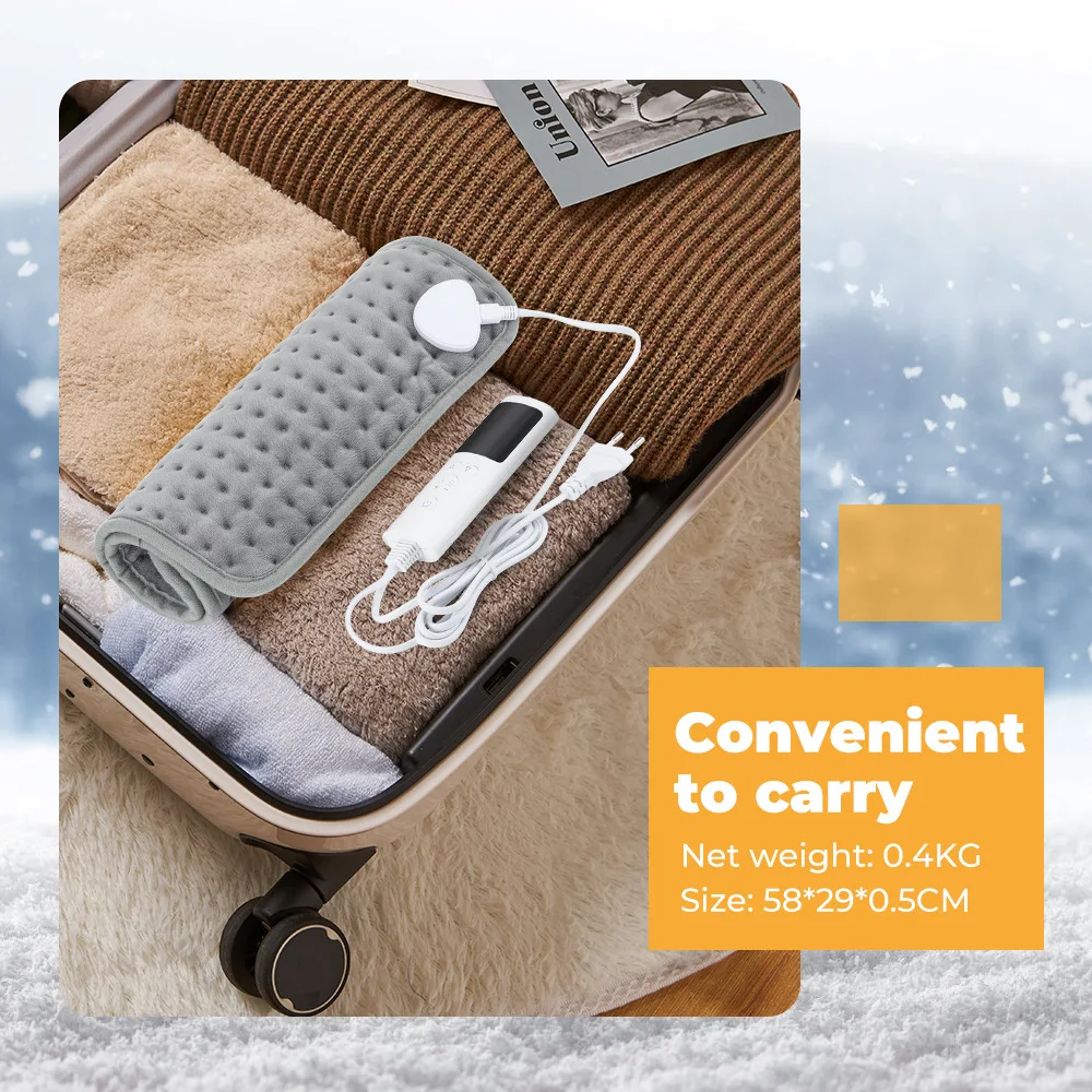 Upgrade Electric Heating Blanket Foot Hand Abdomen Winter Warmer Washable Thermal Blankets Heated Pad Mat For Waist Shoulders