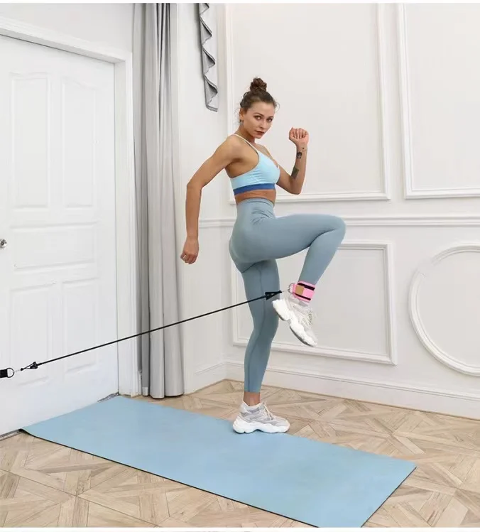 Conway ASP001 Custom Logo Gym Workout Fitness Cuffs Leg Exercise Ankle Strap for Cable Machine