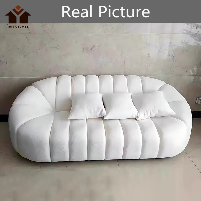 Custom Size OEM ODM French Style Floor Sofa Lounge Couch Beauty Salon Easily Maintained Loveseats Sofas Living Room Furniture