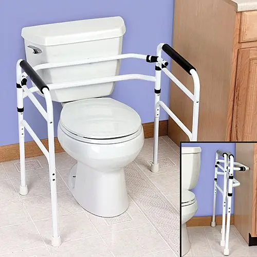 Disabled Bathroom Elderly Handicap Fold toilet armrest