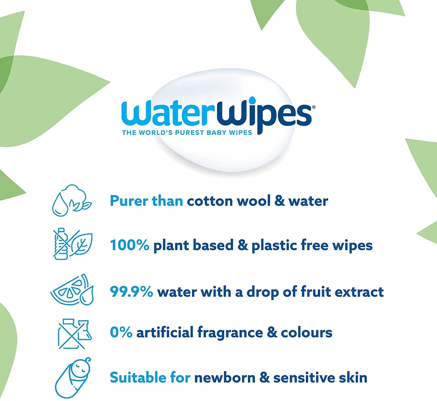 Disposable Biodegradable Organic Cotton Baby Water Wipes