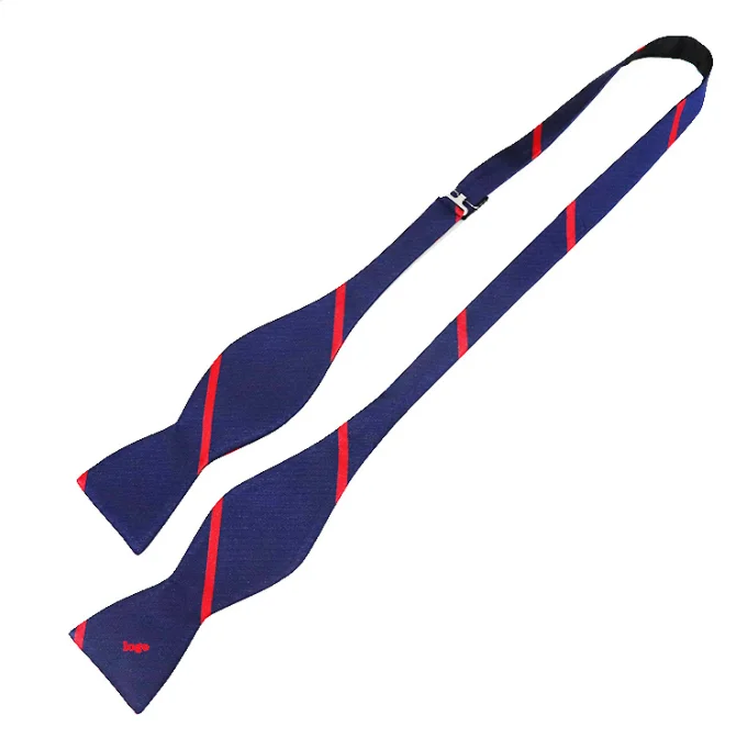 Custom logo Hand Made Newest Fresh Style slik/ polyester Bow Ties For Men