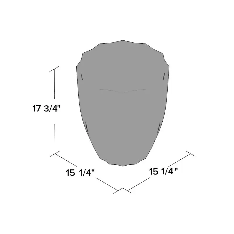Tall MgO Abstract End Table for Indoor, Living Room and Outdoor Decorations