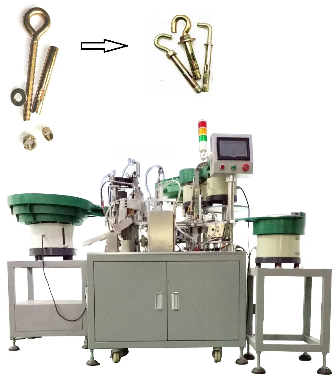 L Type Hex Bolt Sleeve Anchor Assembly Making Machine