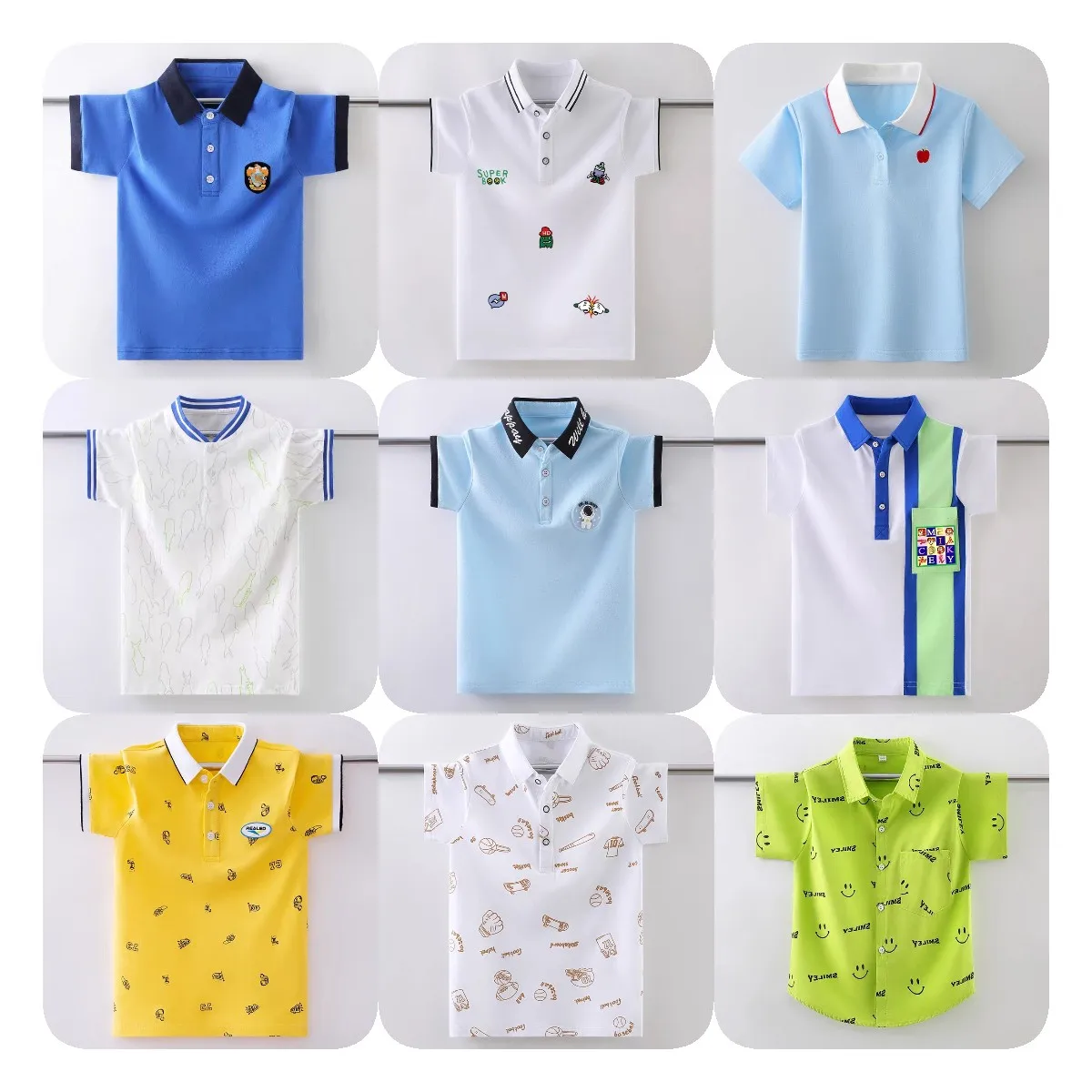 Wholesale Quality Kids Embroidery Custom Logo Free Design Vietnam Clothing Polo Shirts Uniform Polo Shirt