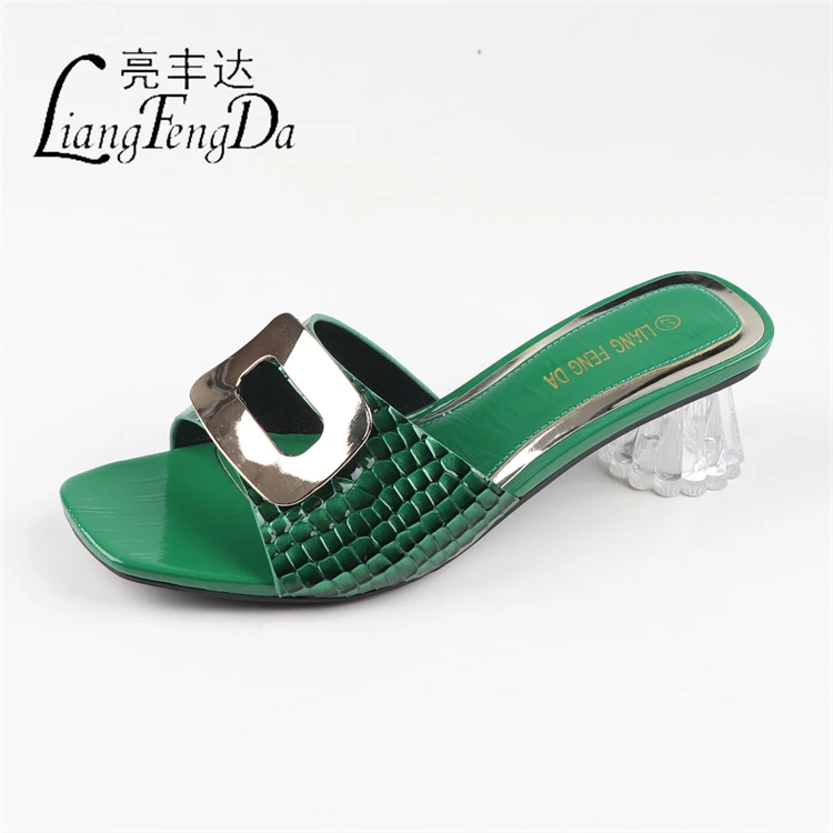 ODM Wholesale Fashion Elegant High Heels Shoes For Women Outdoor Footwear Ladies Slippers