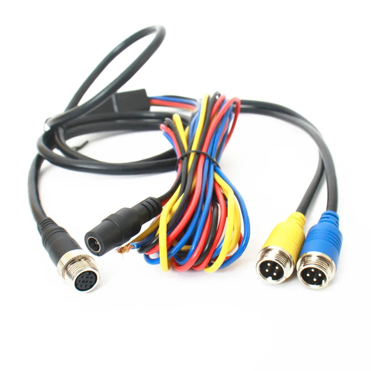 13 Pin Din Accessory Connector Security System Camera Extension Vehicle Camera Monitor Cable