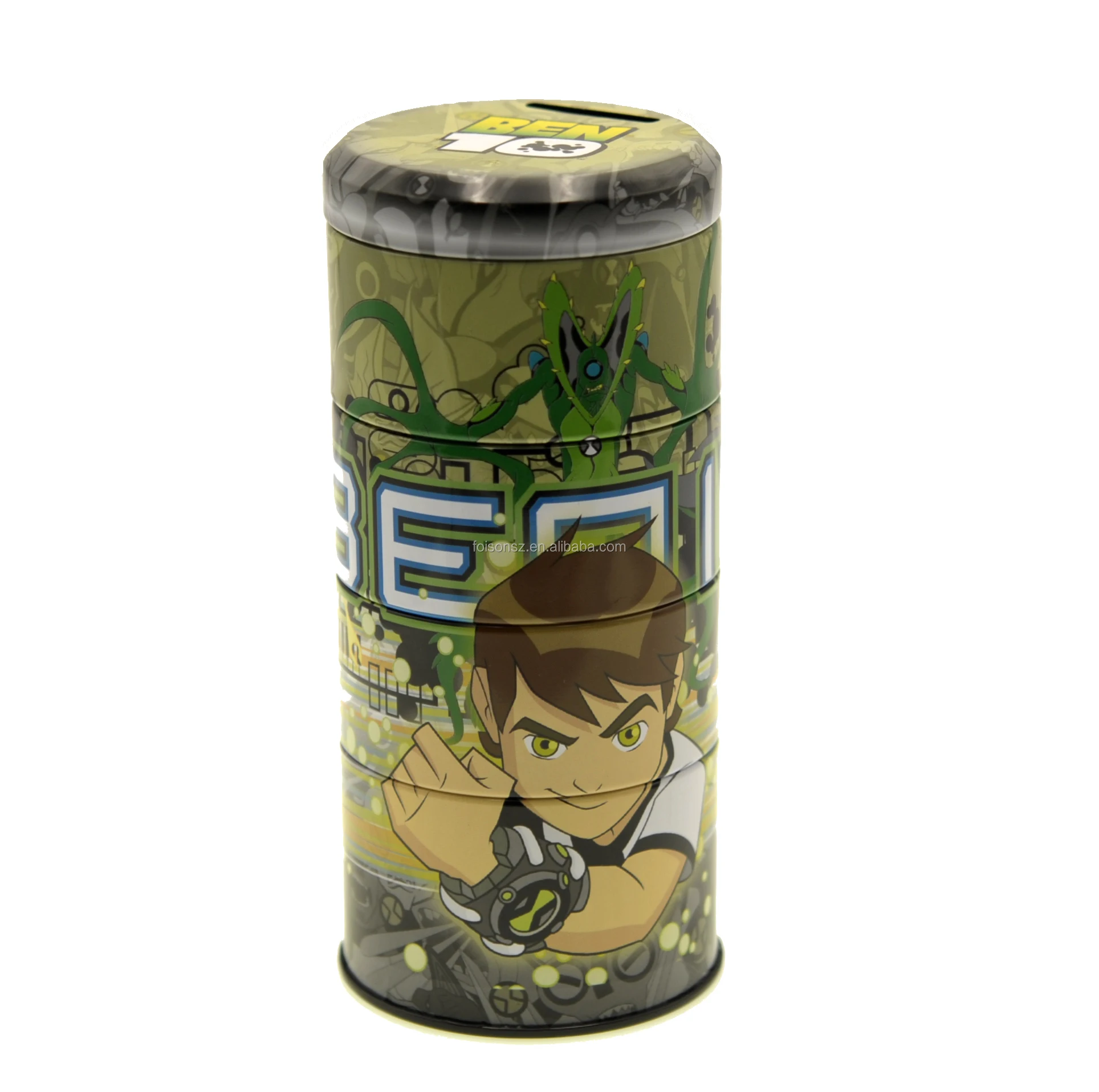 coin bank tin boxes empty gift tin can round tins metal packaging box