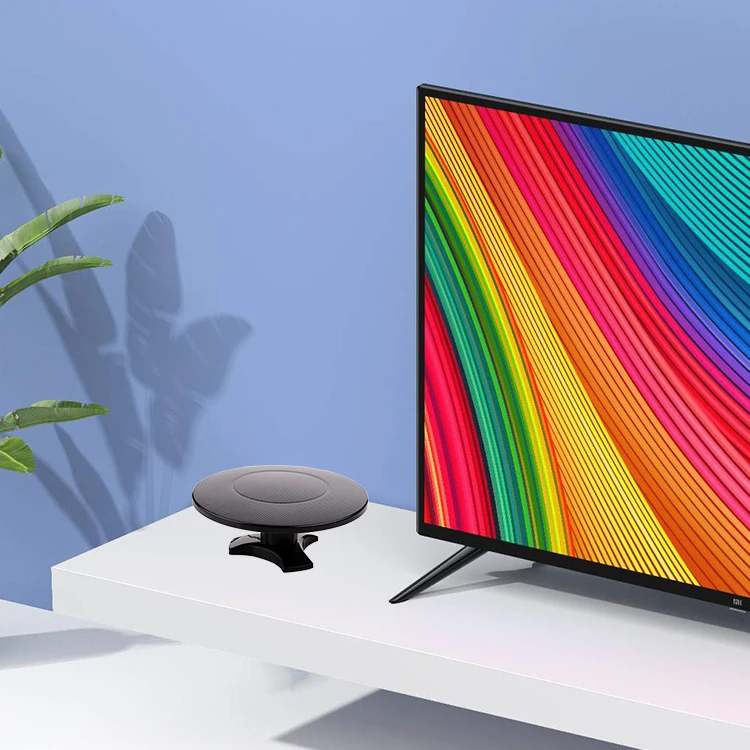 ANTOP Indoor HDTV Amplified Antenna with 60 miles Range, VHF UHF 1080P 4K Ready, DVB-T9018B