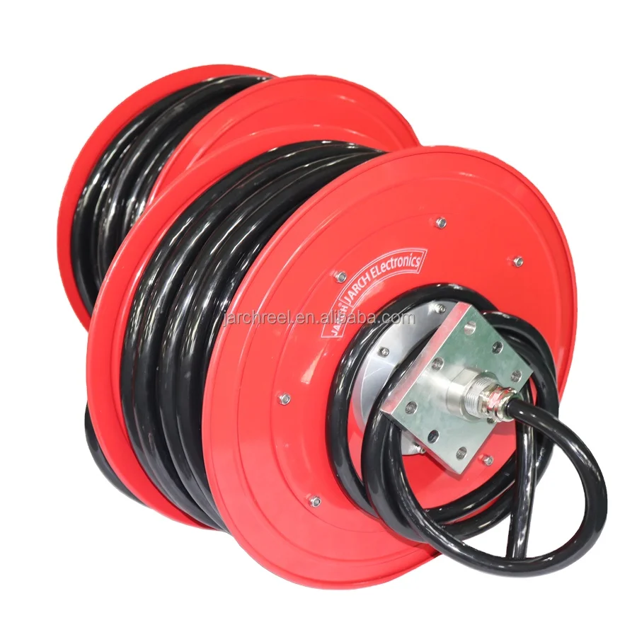 Power supply cable reel hose reel for KPDZ motorized rail-guided flat car