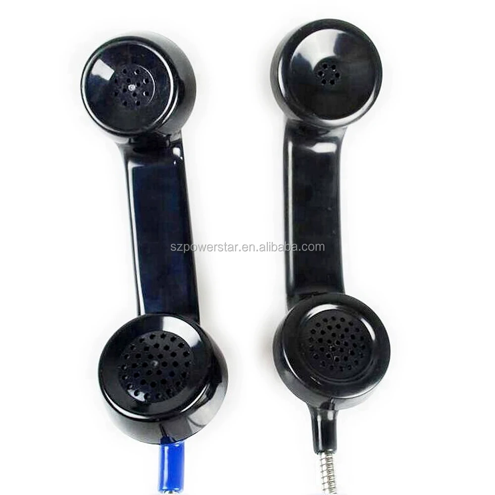 Vandal Resistant Rugged Intercom Handsets Industrial Payphone Public Telephone Handset for metro hospital street