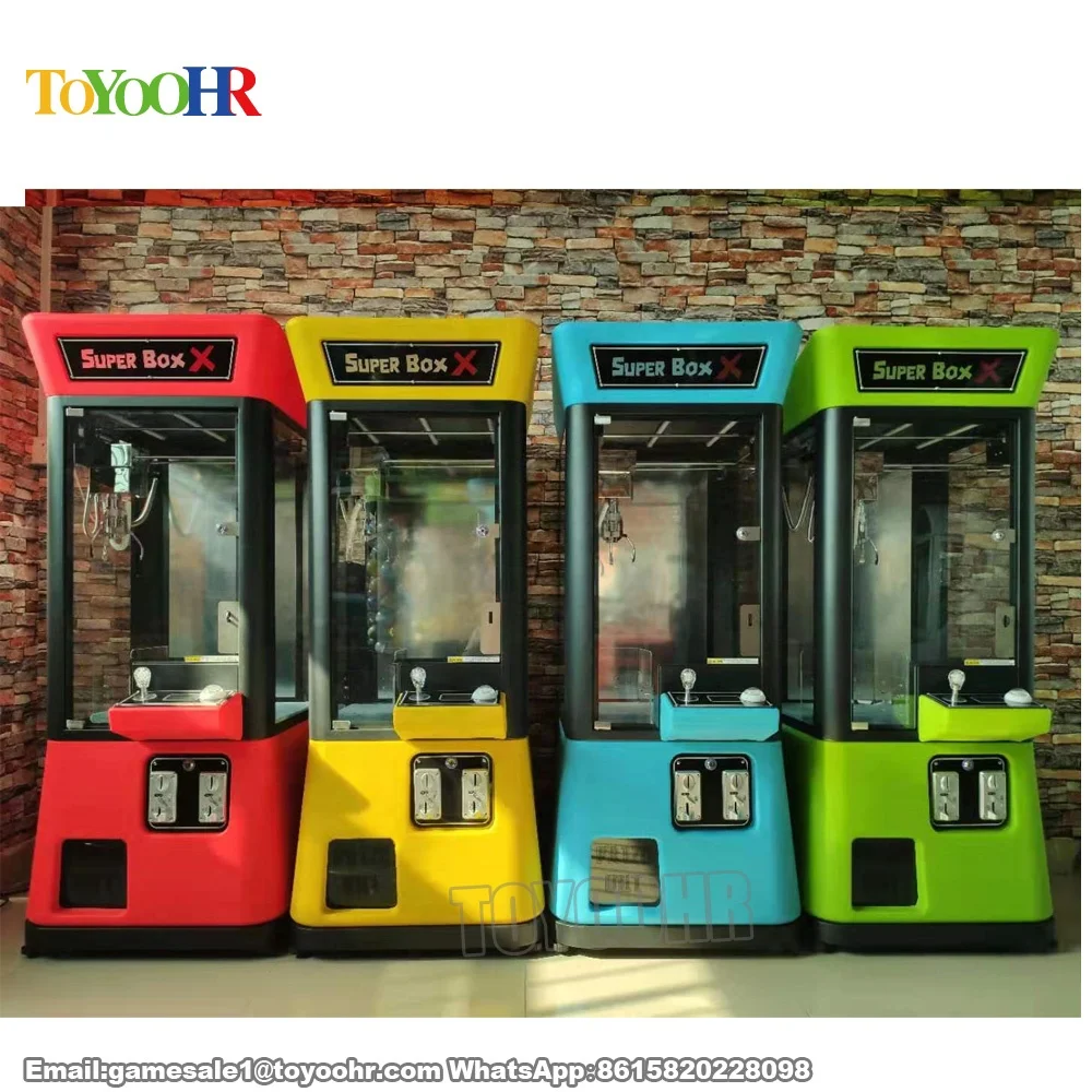  New Design Coin Operated Mini Plush Super Box 2 3 X toy claw crane