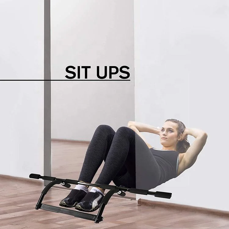 Wellshow Sport Doorway Pull Up Bar Strength Training Chin Up Bar  with No Screws for Easy Door Frame Installation